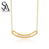 Smile Pearl Clavicle 925 Silver Necklace Women Jewelry