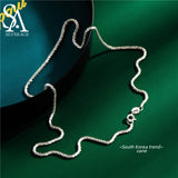 Sparkling Shining Clavicle Chain Silver 925 Jewelry S925 Sterling Silver