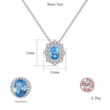 925 Silver Zircon Pendant for Women Valentine Present