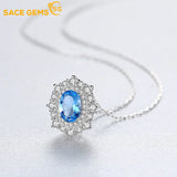 925 Silver Zircon Pendant for Women Valentine Present