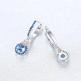 925 Silver Zircon Ear Clip Wedding Party Jewelry Earrings