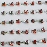 925 Silver Garnet Earrings Wedding Party Fine Jewelry