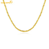 Silver 925 Sterling Necklace Cauliflower Chain Platinum 18K Pure Chain