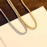 Silver 925 Sterling Necklace Cauliflower Chain Platinum 18K Pure Chain