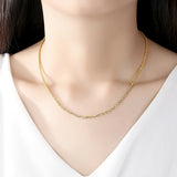 Silver 925 Sterling Necklace Cauliflower Chain Platinum 18K Pure Chain