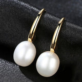 S925 Sterling Silver Pearl Earrings Gift