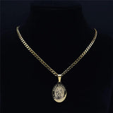 SAINT MICHAEL PROTECT US Stainless Steel Necklace Men/Women