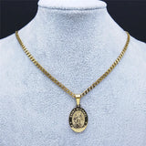 SAINT MICHAEL PROTECT US Stainless Steel Necklace Men/Women