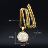 SAINT MICHAEL PROTECT US Stainless Steel Necklace Men/Women
