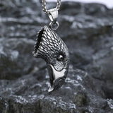 Vintage Eagle Head Pendant Necklace Jewelry