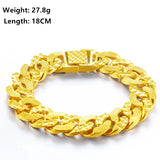 Forever Not Fade 24K Filled Jewelry Bracelets for Men & Women