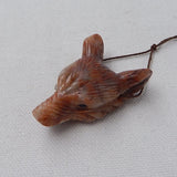 Amazonite Animal DIY Jewelry Pendant 46x31x16mm 22.2g