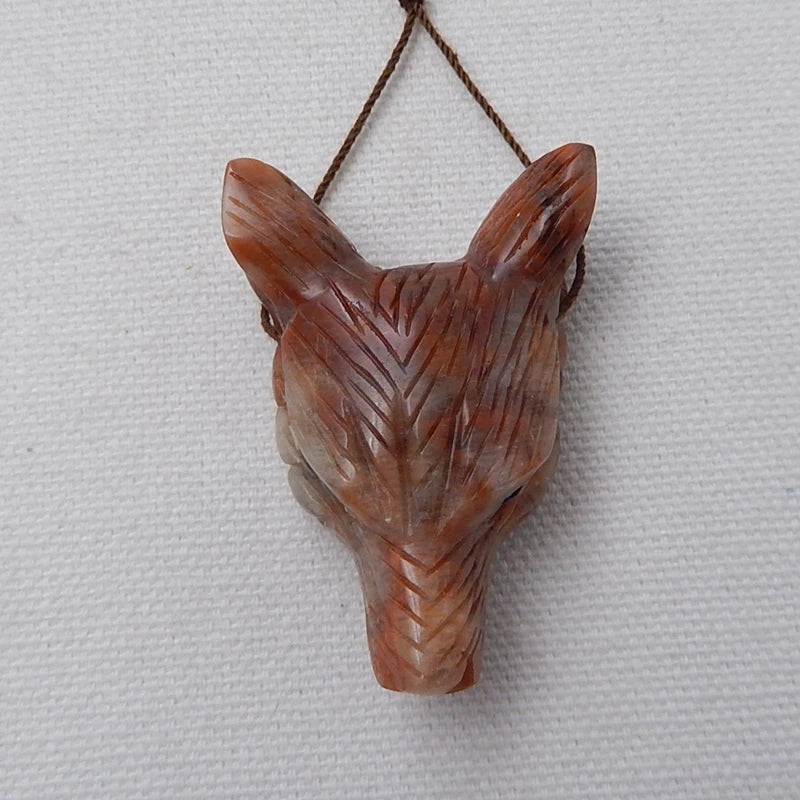 Amazonite Animal DIY Jewelry Pendant 46x31x16mm 22.2g