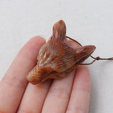 Amazonite Animal DIY Jewelry Pendant 46x31x16mm 22.2g