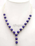 Freshwater Pearl & Round Beads Pendant Necklace