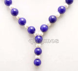 Freshwater Pearl & Round Beads Pendant Necklace