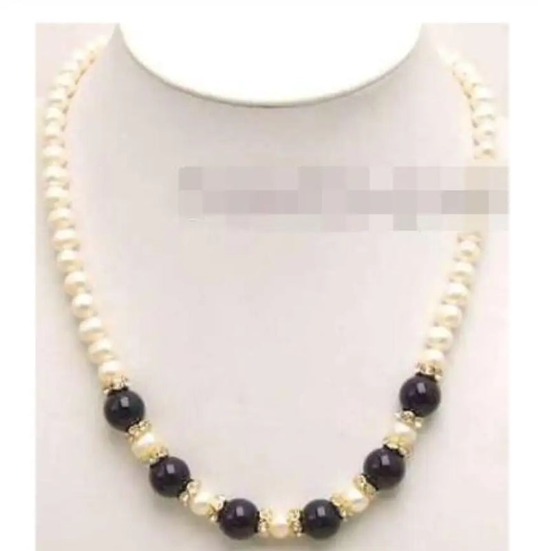 FreshWater Pearl & Jade Necklace 17"