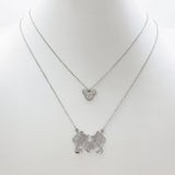 Cute Mouse Pendant Necklace Crystal Inlaid Women Jewelry Birthday Gift