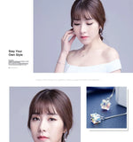 Colorful Crystal Long Tassel Earrings from Austrian Chain
