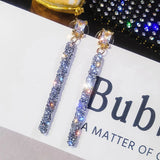 925 Silver Crystal Swarovski Wedding Earrings
