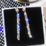 925 Silver Crystal Swarovski Wedding Earrings