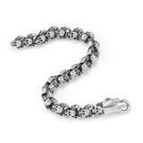 SAMI Classic Skull Bracelet 316L Stainless Steel Carve Rock Punk Party Bangles