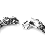 SAMI Classic Skull Bracelet 316L Stainless Steel Carve Rock Punk Party Bangles
