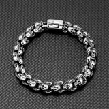 SAMI Classic Skull Bracelet 316L Stainless Steel Carve Rock Punk Party Bangles