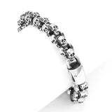 SAMI Classic Skull Bracelet 316L Stainless Steel Carve Rock Punk Party Bangles
