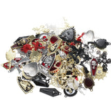 50pcs Mixed Heart Shield Cross Skeleton Charms Pendant DIY Necklace Earrings