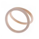 10Pcs Wood Bangles 0.8cm Thin Wooden Bracelet DIY Jewelry