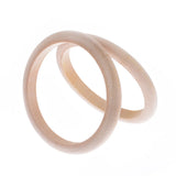 10Pcs Wood Bangles 0.8cm Thin Wooden Bracelet DIY Jewelry