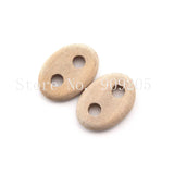 35x25mm Unfinished Wood Oval Slices DIY Crafts Necklace 100pcs