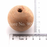 40mm Unpainted Natural Round Wood Beads DIY Necklace MT-008 50pcs