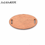 50mm*25mm Unfinished Wood Oval Slices Jewelry 100pcs/lot