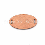 50mm*25mm Unfinished Wood Oval Slices Jewelry 100pcs/lot