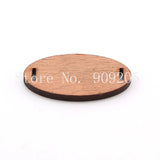 50mm*25mm Unfinished Wood Oval Slices Jewelry 100pcs/lot