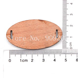 50mm*25mm Unfinished Wood Oval Slices Jewelry 100pcs/lot