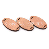 50mm*25mm Unfinished Wood Oval Slices Jewelry 100pcs/lot