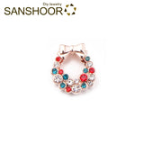 Crystal Bow-Knot Slide Charms for 10mm Leather Bracelets