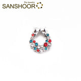 Crystal Bow-Knot Slide Charms for 10mm Leather Bracelets