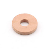 100pcs Round Hole Beads Circle Discs Flat Wooden Chips DIY Jewelry