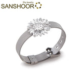 Sunflower Keeper Bracelet Set + Stainless Steel Mesh Armband