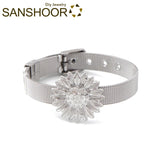 Sunflower Keeper Bracelet Set + Stainless Steel Mesh Armband