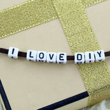 Alphabet Letter Acrylic Cube Beads For Baby Teether DIY 200Pcs