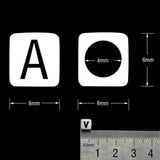 Alphabet Letter Acrylic Cube Beads For Baby Teether DIY 200Pcs