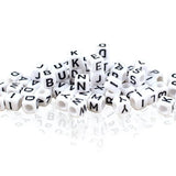 Alphabet Letter Acrylic Cube Beads For Baby Teether DIY 200Pcs