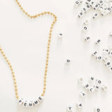 Alphabet Letter Acrylic Cube Beads For Baby Teether DIY 200Pcs