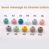 Colorful Round Wood Beads 15mm 20mm Diameter for DIY Key Chains Pendant Necklace