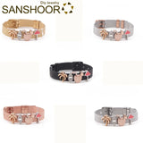 Summer Holiday Bracelet Set with Charms and Mesh Bangle